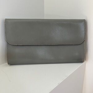 VINTAGE Elegance Genuine Leather Made in Canada Envelope Clutch Bag Minimalist